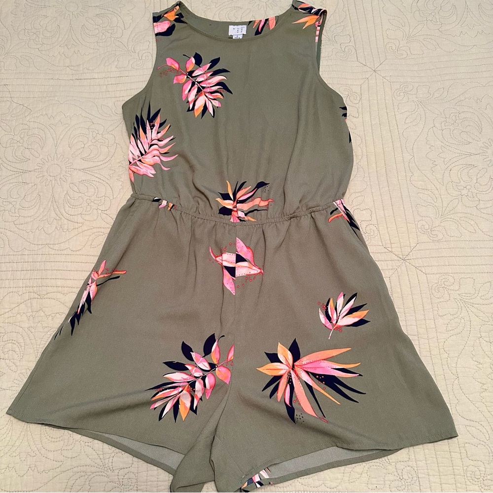 A New Day Floral Sleeveless Romper